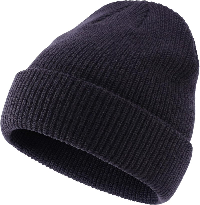 Connectyle Classic Double Layer Knit Beanie Hat Warm Thick Acrylic Winter Hats Daily Cuffed Beanies Watch Hat for Men Women - Image 2